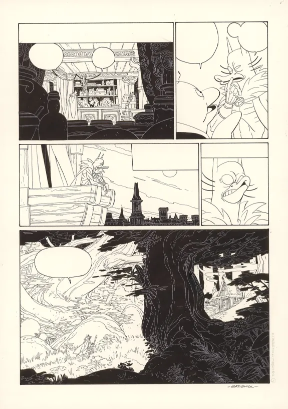 Planche noir et blanc, Donjon Monsters, Un héritage trompeur (T.17), Bertrand Gatignol