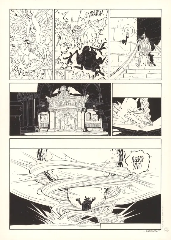 Planche noir et blanc, Donjon Monsters, Un héritage trompeur (T.17), Bertrand Gatignol