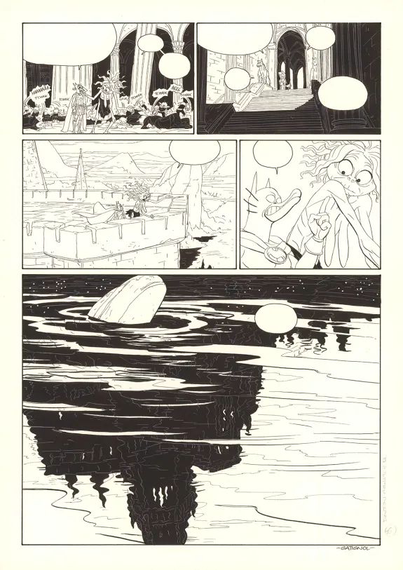 Planche noir et blanc, Donjon Monsters, Un héritage trompeur (T.17), Bertrand Gatignol