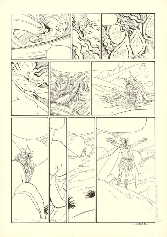 Black and white original page, Donjon Monsters, Un héritage trompeur (T.17), Bertrand Gatignol