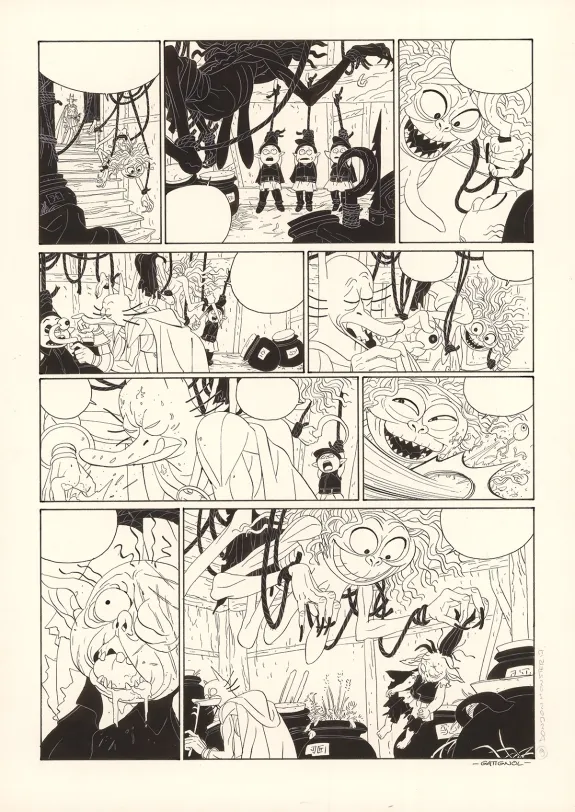 Planche noir et blanc, Donjon Monsters, Un héritage trompeur (T.17), Bertrand Gatignol