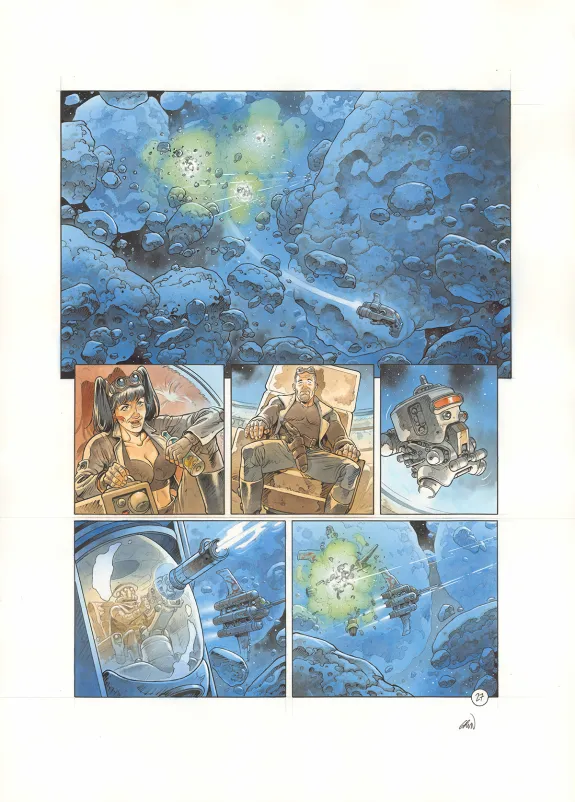 Planche couleur, Space Relic Hunters,  Grun