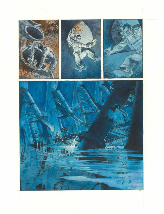 Colored original page, TERRE, La Fin des Temps (T.3), Christophe Dubois