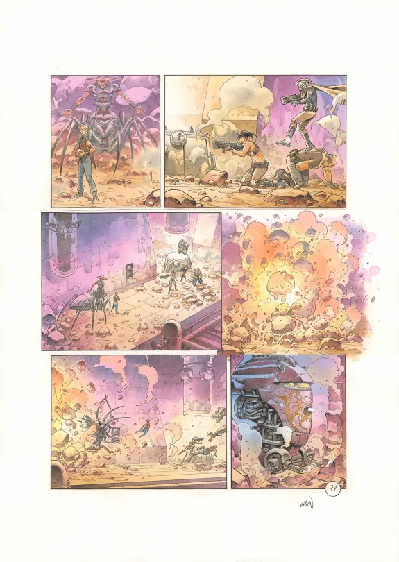 Planche couleur, Space Relic Hunters,  Grun