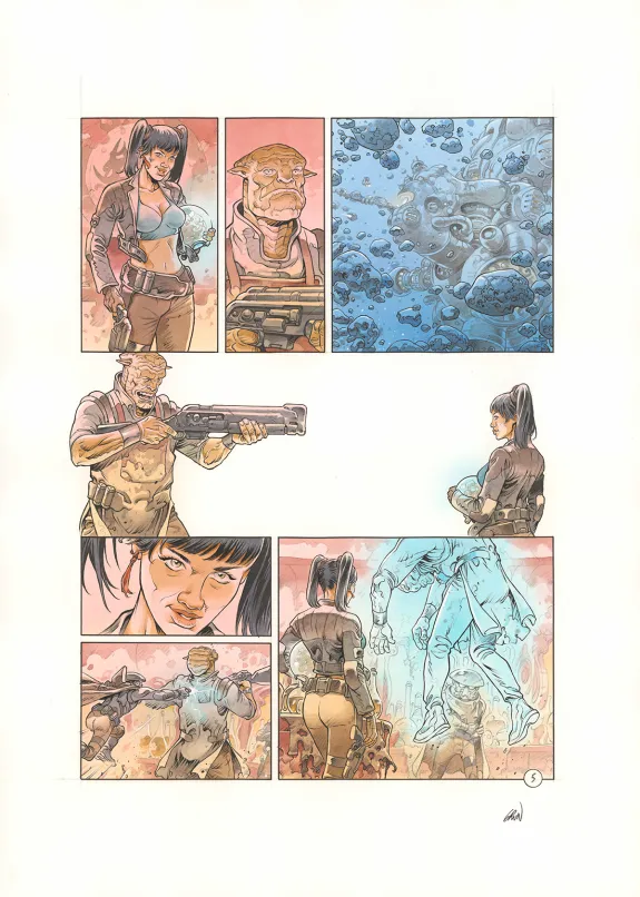 Planche couleur, Space Relic Hunters,  Grun