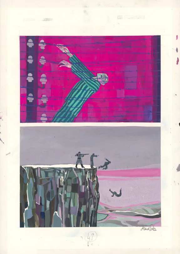 Planche couleur, Le Poids des héros, David Sala