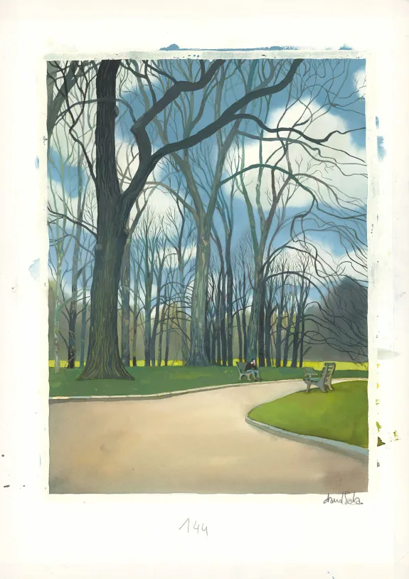 Planche couleur, Le Poids des héros, David Sala