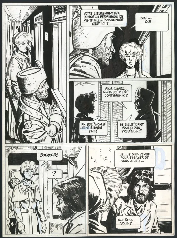 Black and white original page, Le Transperceneige - Snowpiercer, Le Transperceneige - Snowpiercer (T.1), Jean-Marc Rochette