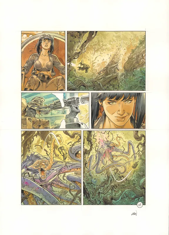 Planche couleur, Space Relic Hunters,  Grun