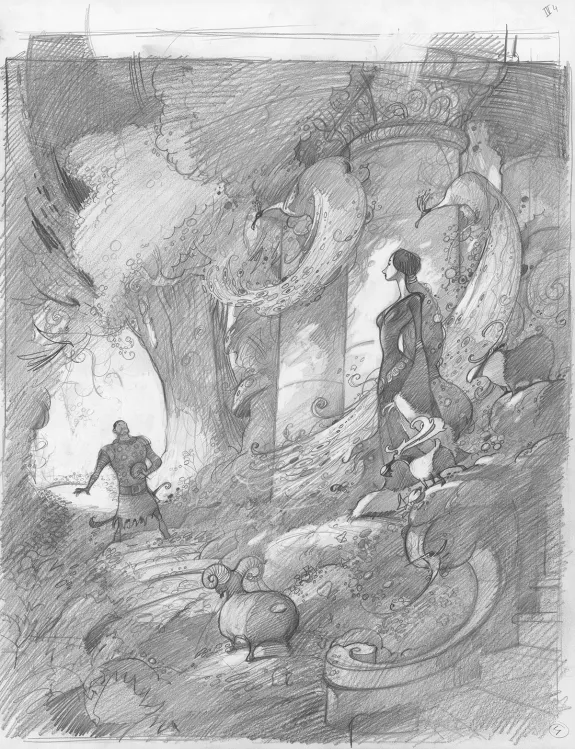 Sketch, Orlando Furioso, Frédéric Pillot