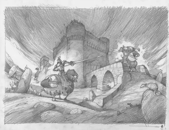 Sketch, Orlando Furioso, Frédéric Pillot
