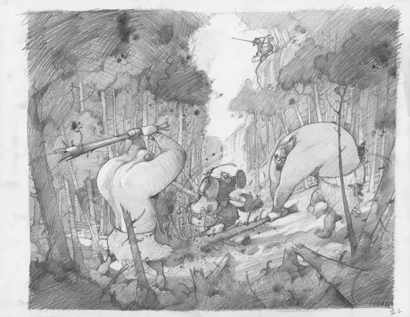 Sketch, Orlando Furioso, Frédéric Pillot