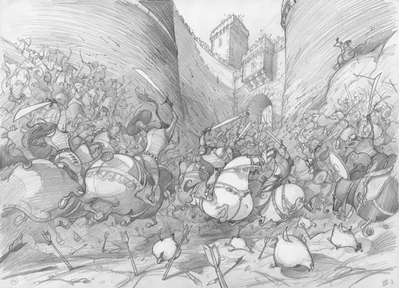 Sketch, Orlando Furioso, Frédéric Pillot
