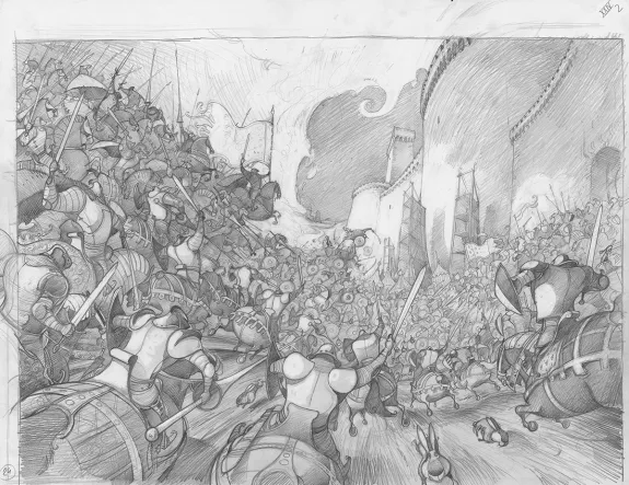 Sketch, Orlando Furioso, Frédéric Pillot
