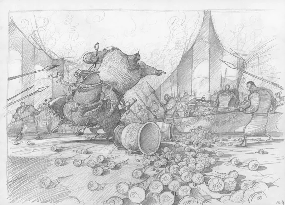 Sketch, Orlando Furioso, Frédéric Pillot