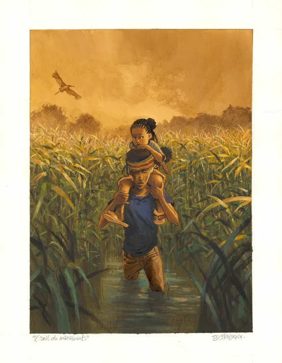 Couverture, L'OEil du marabout, Jean Denis Pendanx