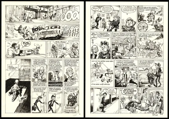 Black and white original page,  Yoann