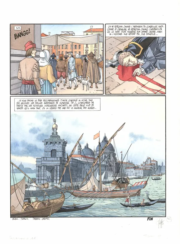 Planche couleur, Giacomo C., Des lettres... (T.11),  Griffo