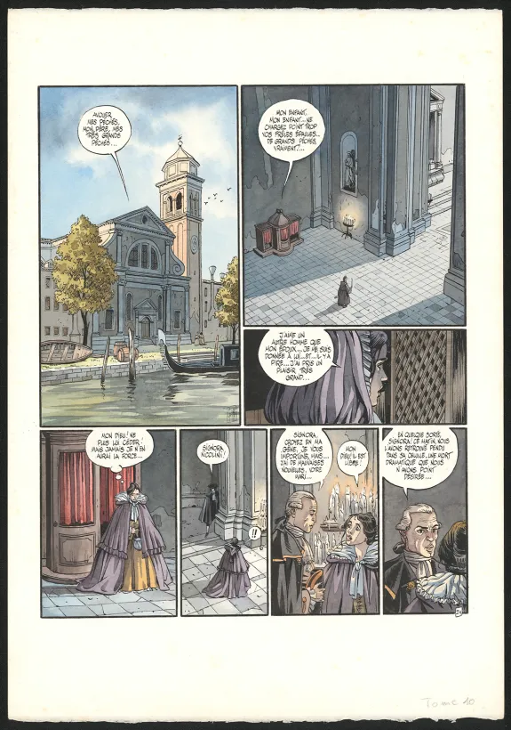 Planche couleur, Giacomo C., L'Ombre de la tour (T.10),  Griffo
