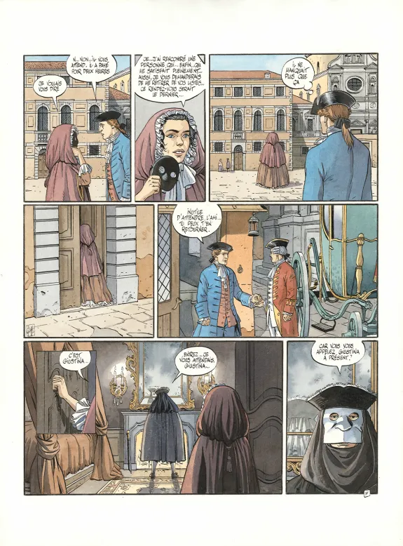 Planche couleur, Giacomo C., Des lettres... (T.11),  Griffo