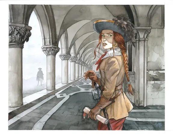 Colored illustration, Giacomo C.,  Griffo