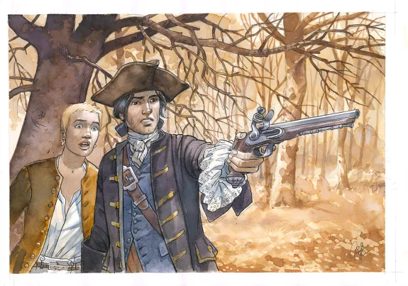 Colored illustration, Giacomo C.,  Griffo