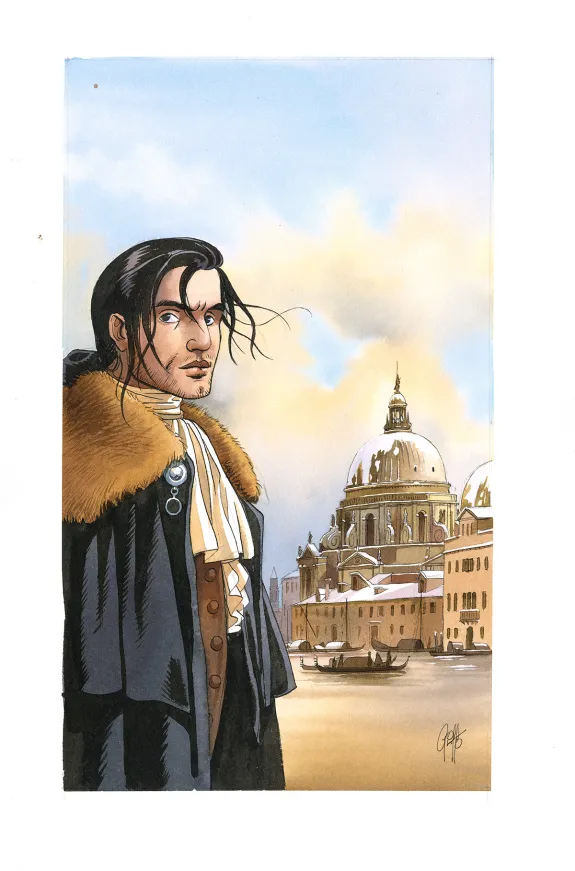 Colored illustration, Giacomo C.,  Griffo