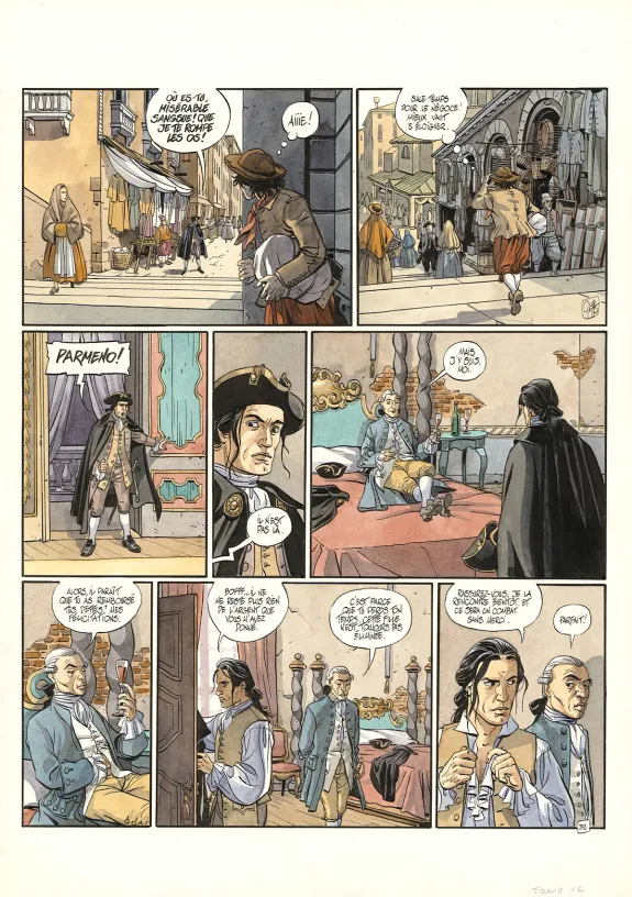 Planche couleur, Giacomo C., La Fiammina (T.12),  Griffo