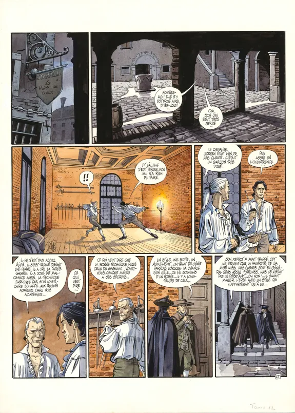 Planche couleur, Giacomo C., La Fiammina (T.12),  Griffo