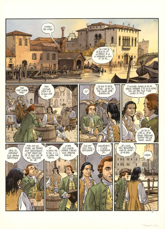 Planche couleur, Giacomo C., La Fiammina (T.12),  Griffo