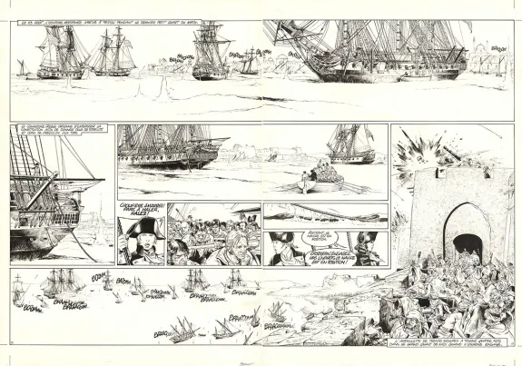 Planche noir et blanc, USS Constitution, Livre III - À terre comme en mer, justice sera faite (T.3), Franck Bonnet