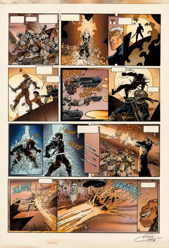 Mise en couleurs, Lanfeust des Étoiles, Les Sables d'Abraxar (T.3), Claude Guth