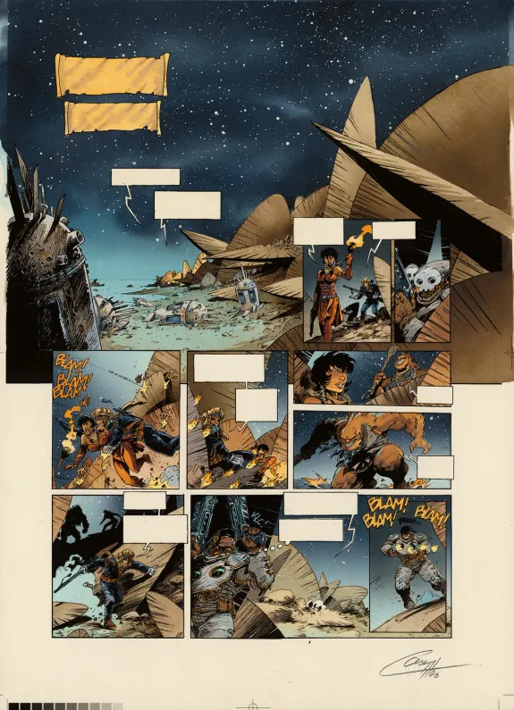 Mise en couleurs, Lanfeust des Étoiles, Les Buveurs de mondes (T.4), Claude Guth