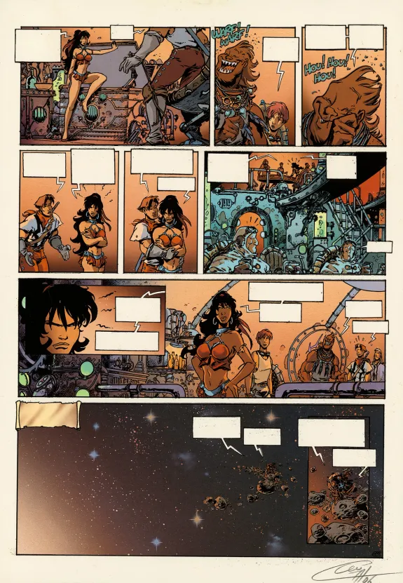 Mise en couleurs, Lanfeust des Étoiles, Un, deux ... Troy (T.1), Claude Guth