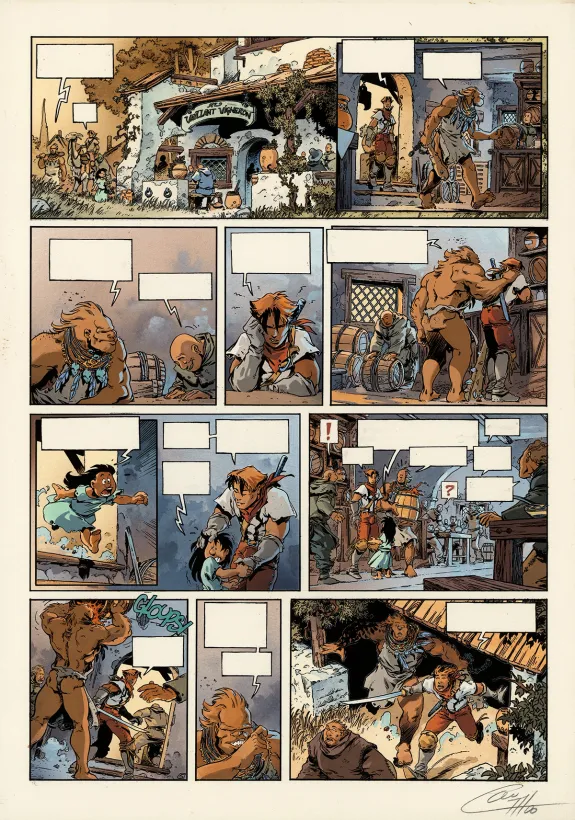 Mise en couleurs, Lanfeust des Étoiles, Un, deux ... Troy (T.1), Claude Guth