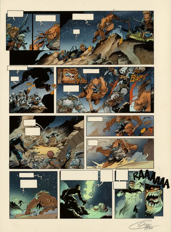 Mise en couleurs, Lanfeust des Étoiles, Les Buveurs de mondes (T.4), Claude Guth