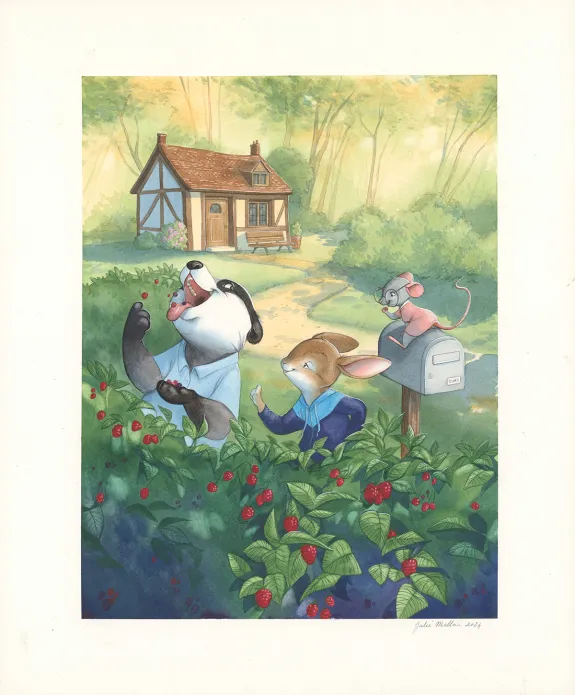 Illustration couleur, Les Géniales inventions de Léonard le renard, Méli-mélo de saison (T.1), Julie Mellan