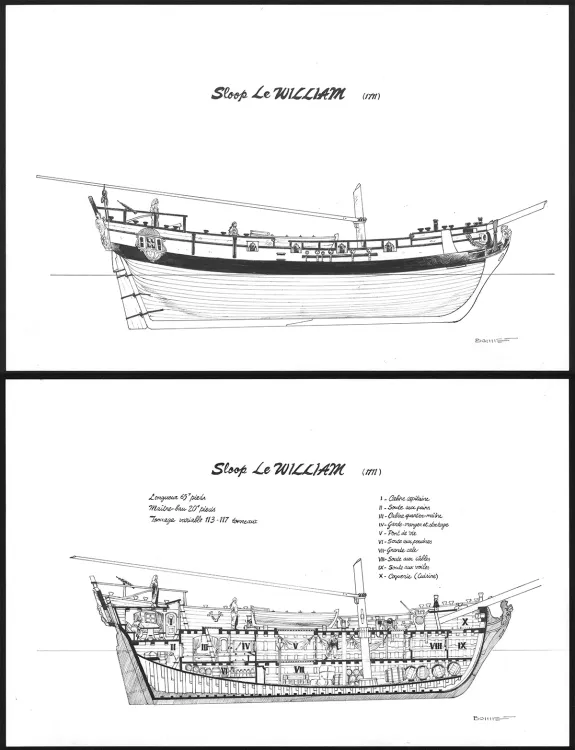 Illustration noir et blanc, Ann Bonny, la louve des Caraïbes, Livre I (T.1), Franck Bonnet