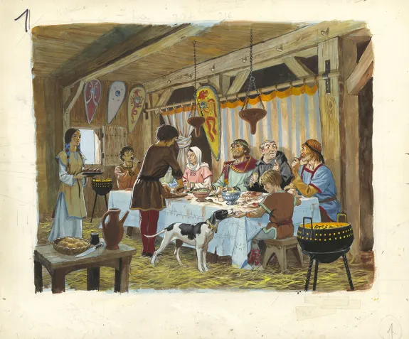 Illustration couleur, La France des Châteaux forts, Pierre Joubert