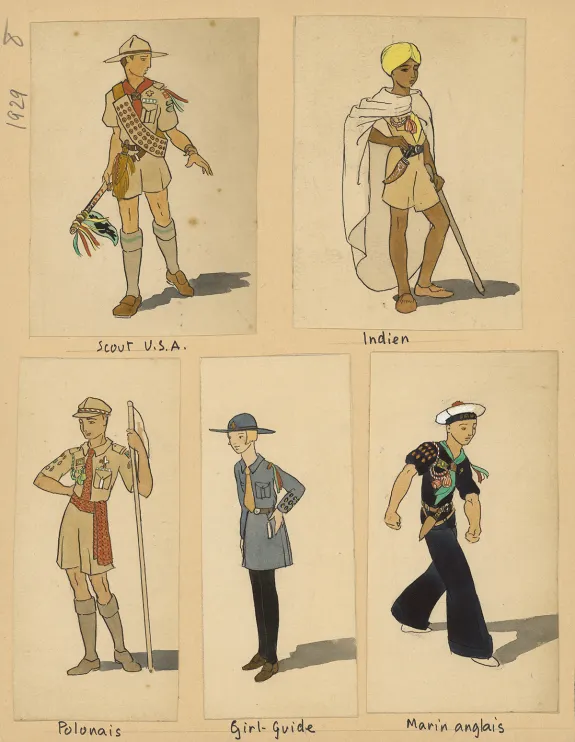 Illustration couleur, Du temps que j'étais "Boiscout", Pierre Joubert