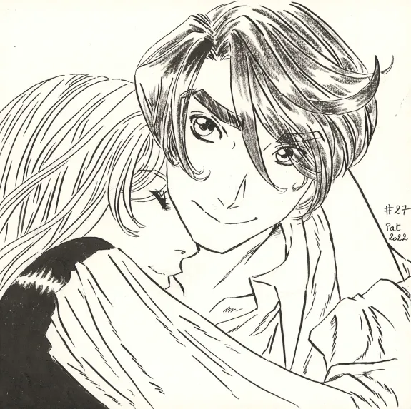 Illustration noir et blanc, La Rose écarlate , Patricia  Lyfoung 