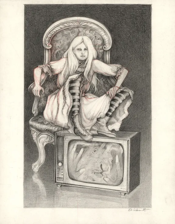 Illustration noir et blanc, Daria Schmitt