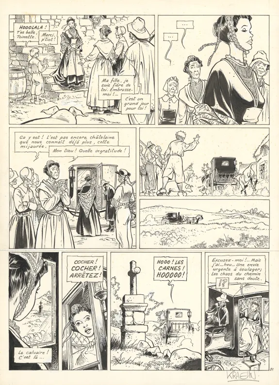 Planche couleur, Bout d'homme, Karriguel an Ankou (T.4), Jean Charles Kraehn
