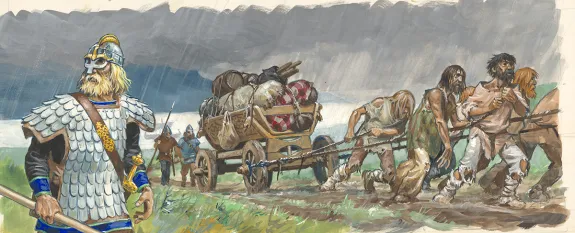 Illustration couleur, La Vie privée des Hommes, Au Temps des Vikings (T.15), Pierre Joubert