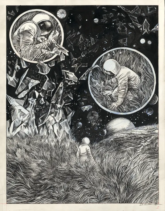 Black and white original page, Daria Schmitt