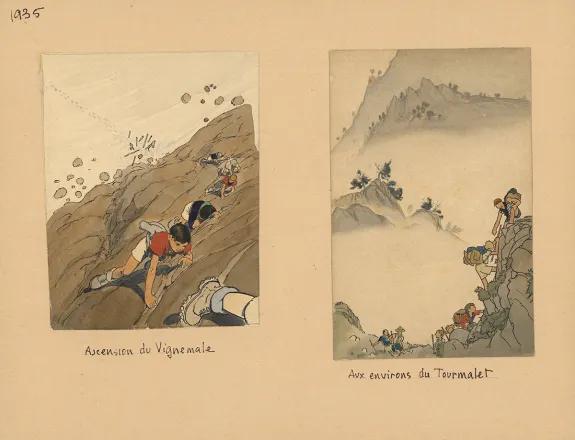 Illustration couleur, Du temps que j'étais "Boiscout", Pierre Joubert