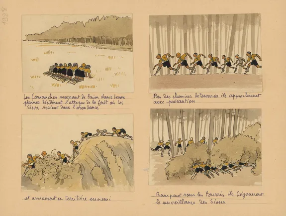 Illustration couleur, Du temps que j'étais "Boiscout", Pierre Joubert