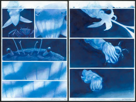 Planche couleur, Octopolis, Gaétan Nocq