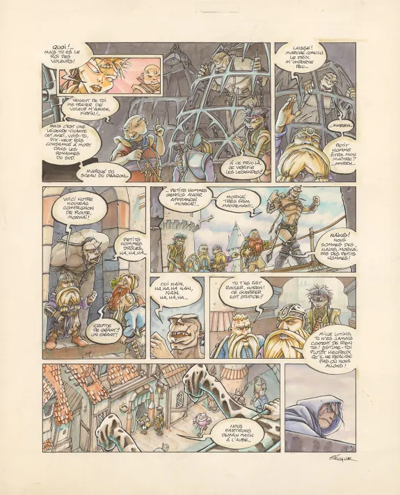 Colored original page, Légendes des Contrées oubliées, La Saison des cendres (T.1), Thierry Ségur