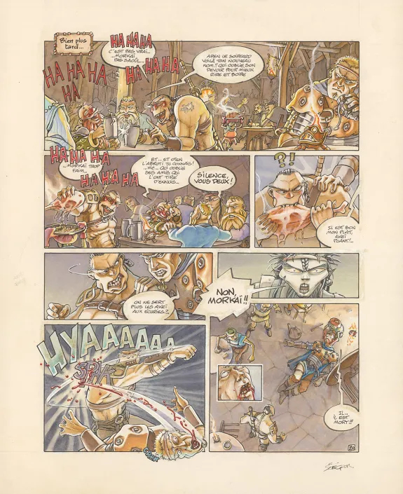 Planche couleur, Légendes des Contrées oubliées, La Saison des cendres (T.1), Thierry Ségur